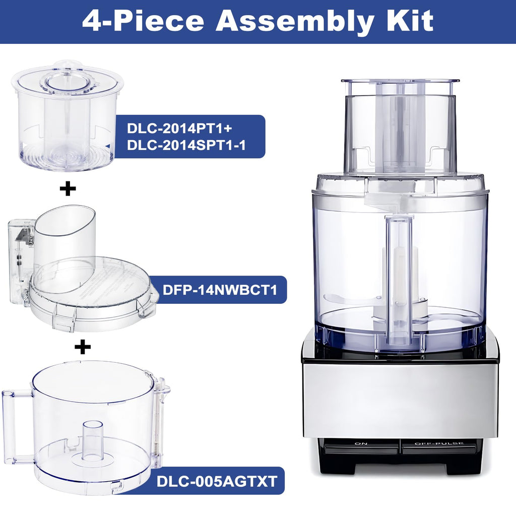 14-cup Food Processor Work Bowl Kit Replacement with Pusher T89277