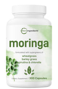 300 Capsules Moringa Oleifera Supergreens Blend Supplement F30206