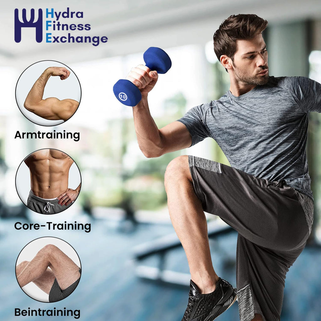 Neoprene Coated Dumbbell Set Blue G369433