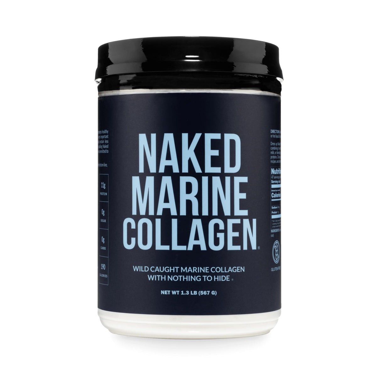 Unflavored Marine Collagen Peptides Protein Powder 47 Servings D679