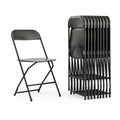 Black Plastic Folding Event Chair 10-Pack W252