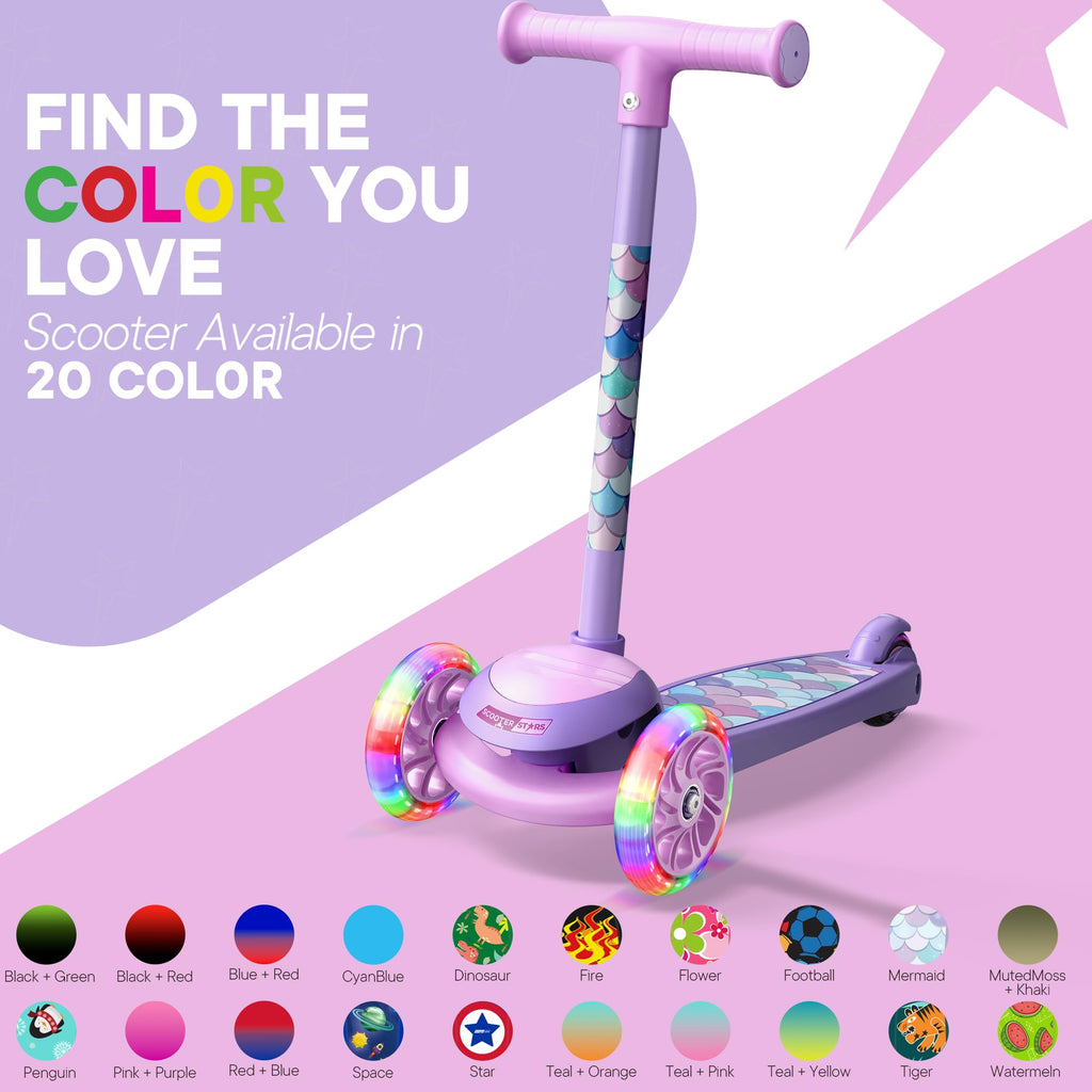 3 Wheel Light Up LED Scooter for Kids I306397