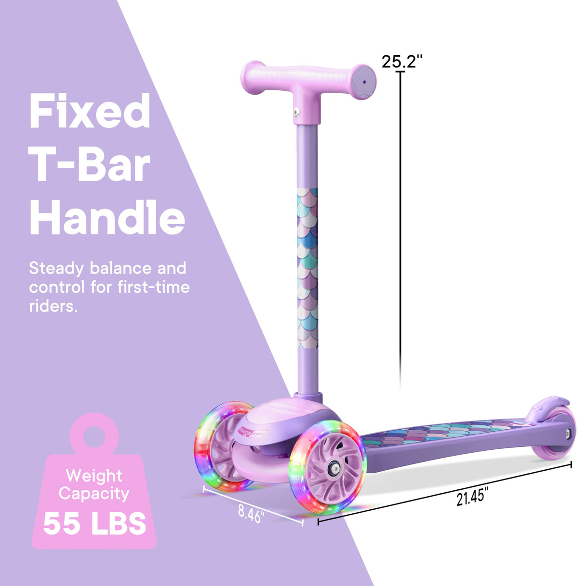 3 Wheel Light Up LED Scooter for Kids I306397