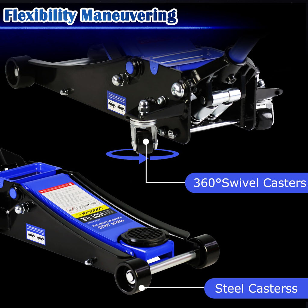 3 Ton Low Profile Hydraulic Steel Floor Jack C95153
