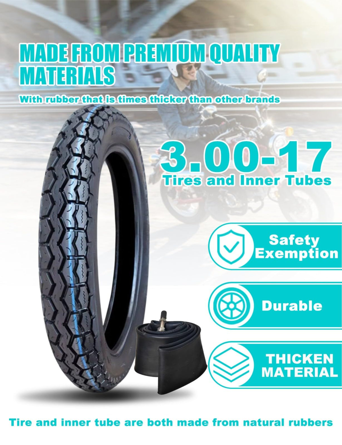 17 Dirt Bike Tire and Tube Set X707300
