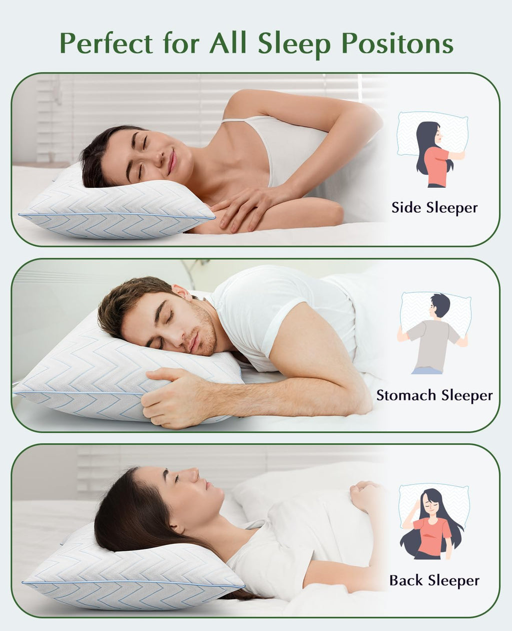 King Size Pillows Set of 2 Y2728