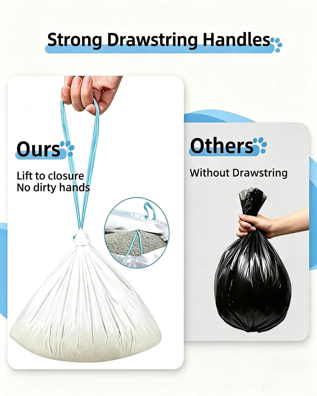 120 Count Drawstring Cat Litter Bags G35288