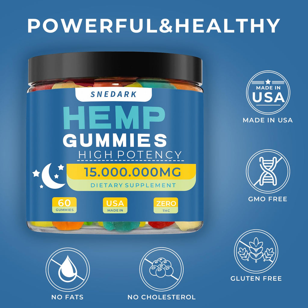 Hemp Gummies Extra Strength Natural Hemp Oil Extract Z85257