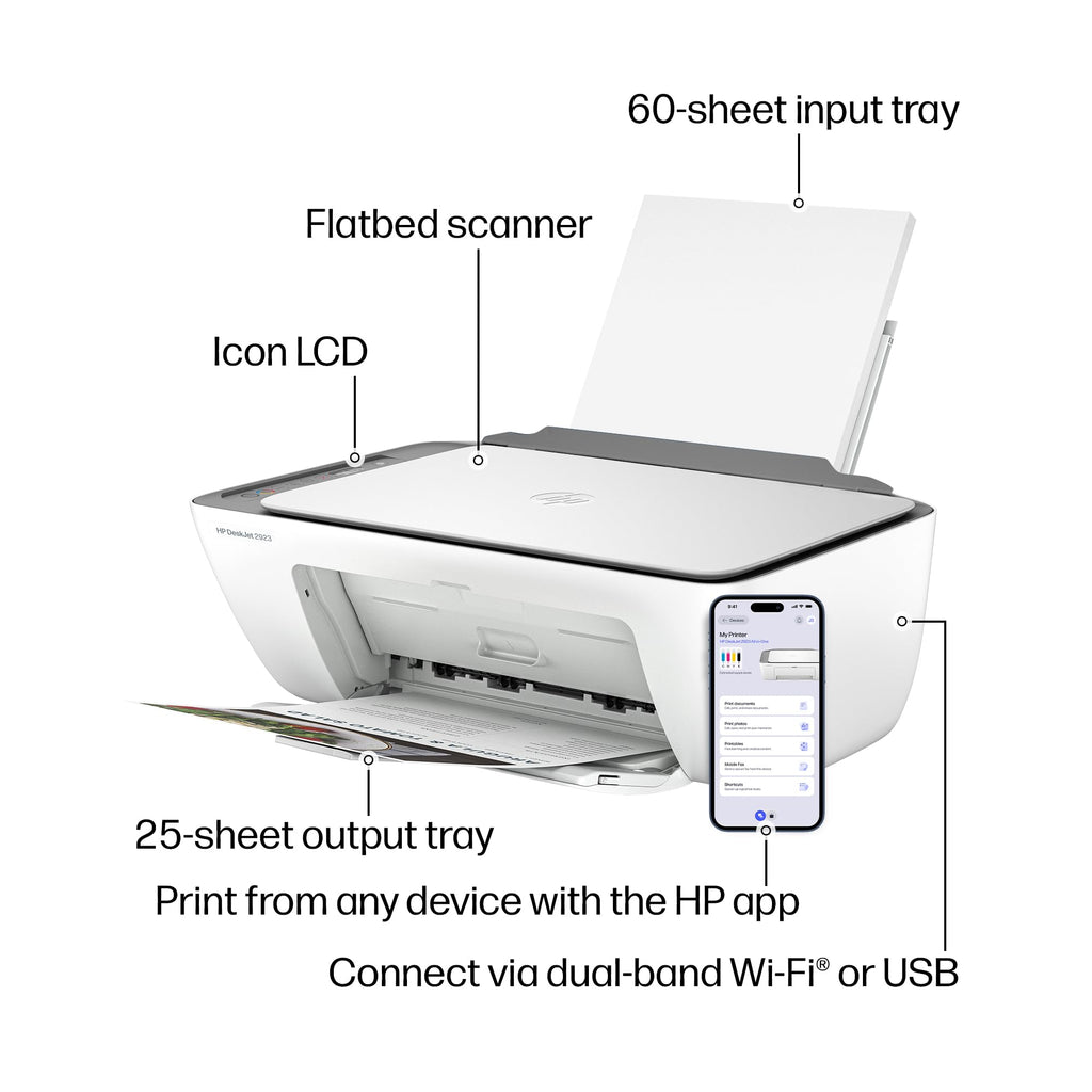 Wireless All-in-One Color Inkjet Printer, Scanner, Copier X438