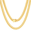 18k Yellow Gold Cuban Link Chain Necklace D803