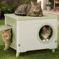 Extra Large Insulated Plastic Cat House with Escape Door X51803