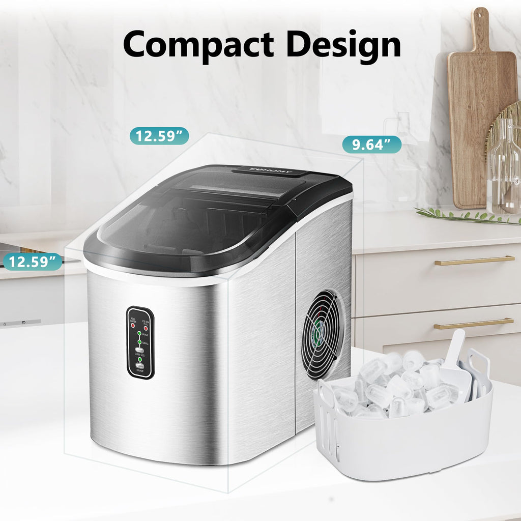 Countertop Ice Maker with Ice Scoop and Basket H548834