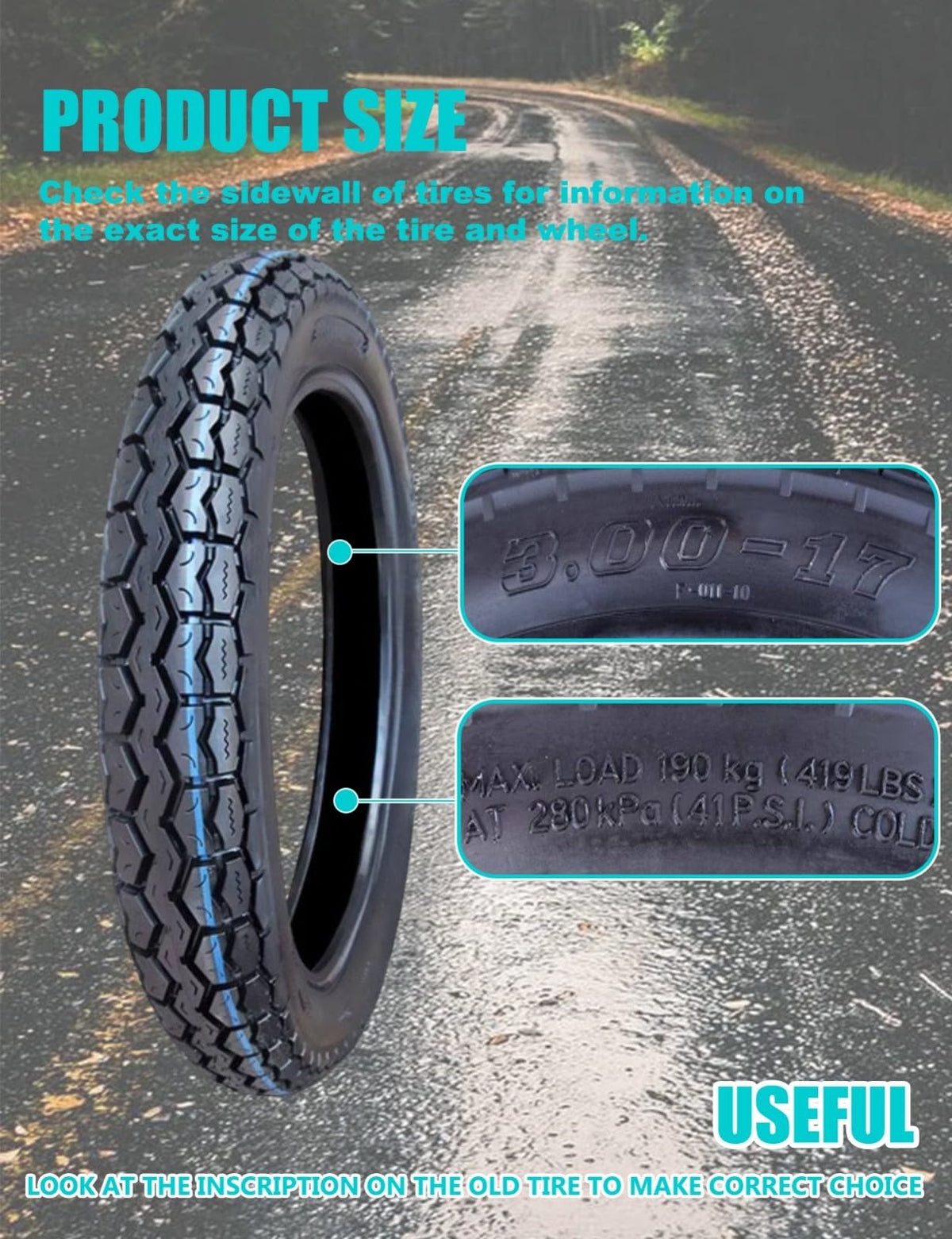 17 Dirt Bike Tire and Tube Set X707300