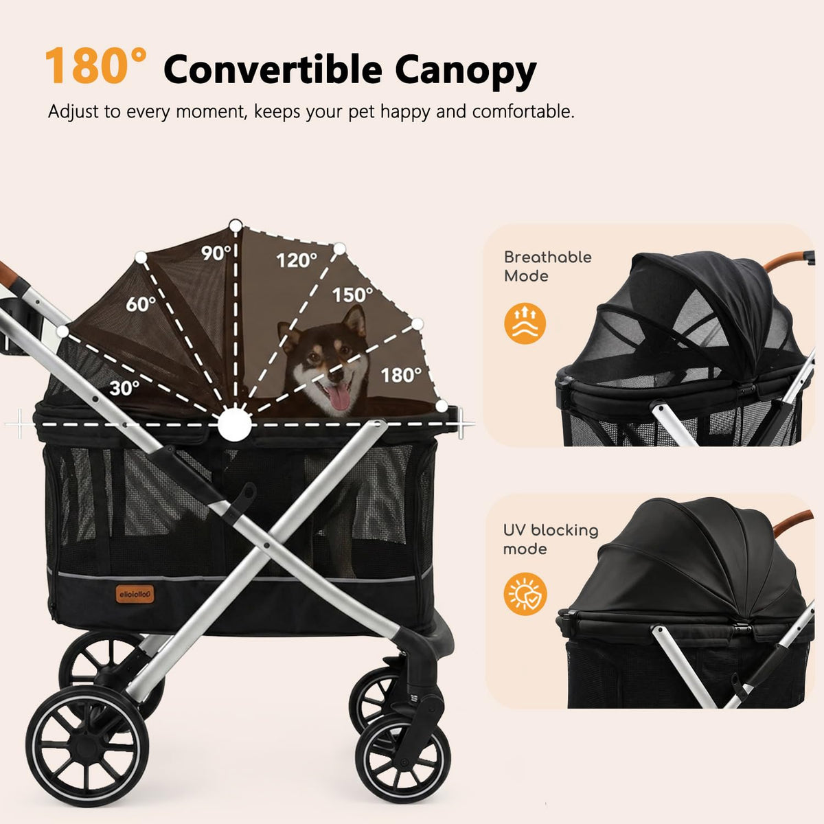 Lightweight Aluminum Dog Stroller M506484