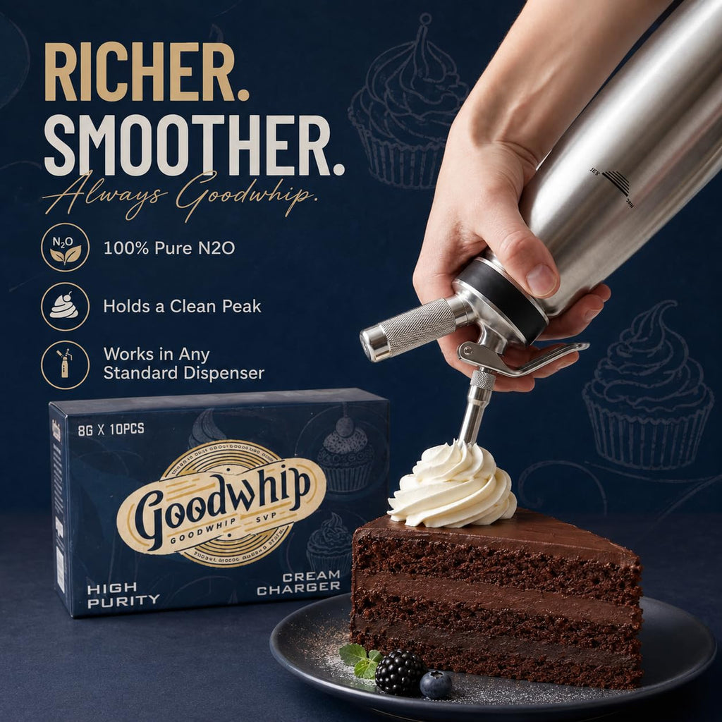 8g N2O Whipped Cream Chargers 10-Pack R464