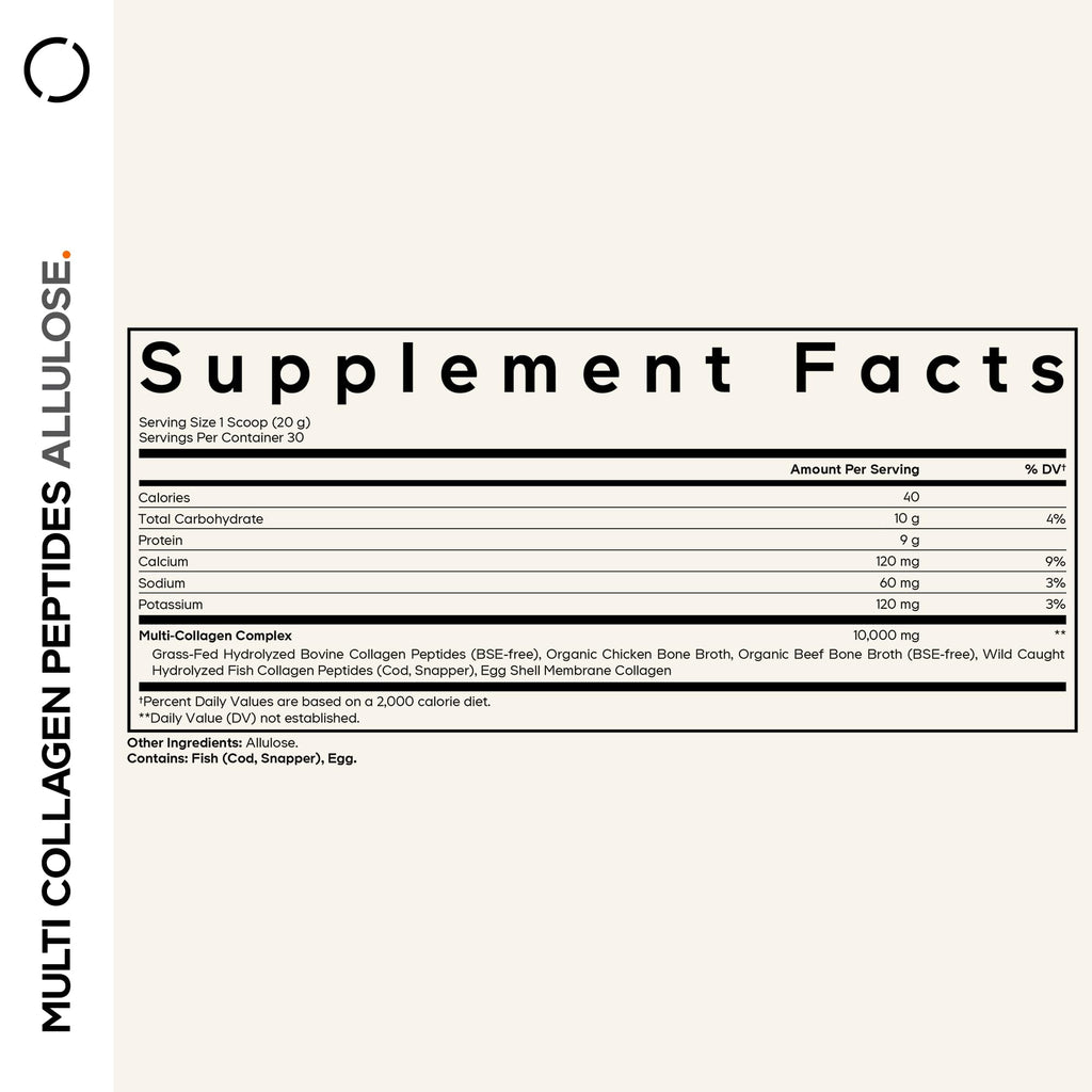 Unflavored Multi Collagen Peptides Powder 21.16 Oz X632