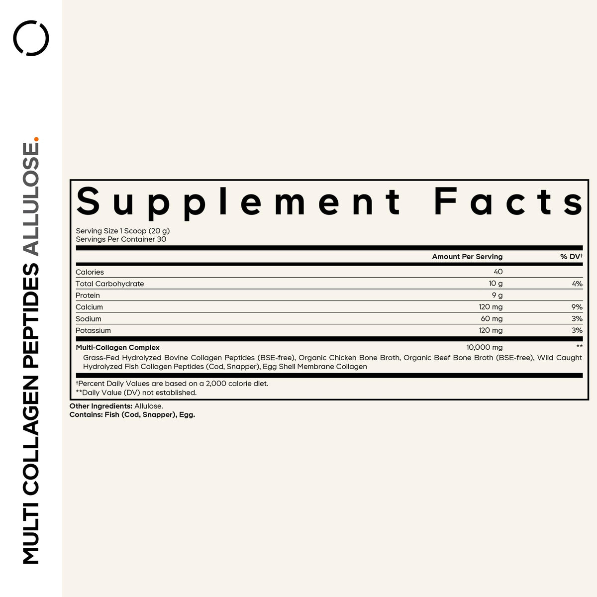 Unflavored Multi Collagen Peptides Powder 21.16 Oz X632