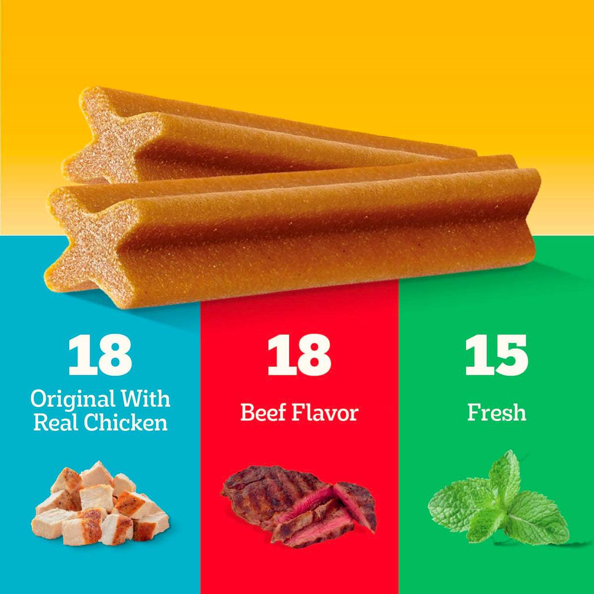 Large Breed Dental Dog Treats, 51 Count T2959