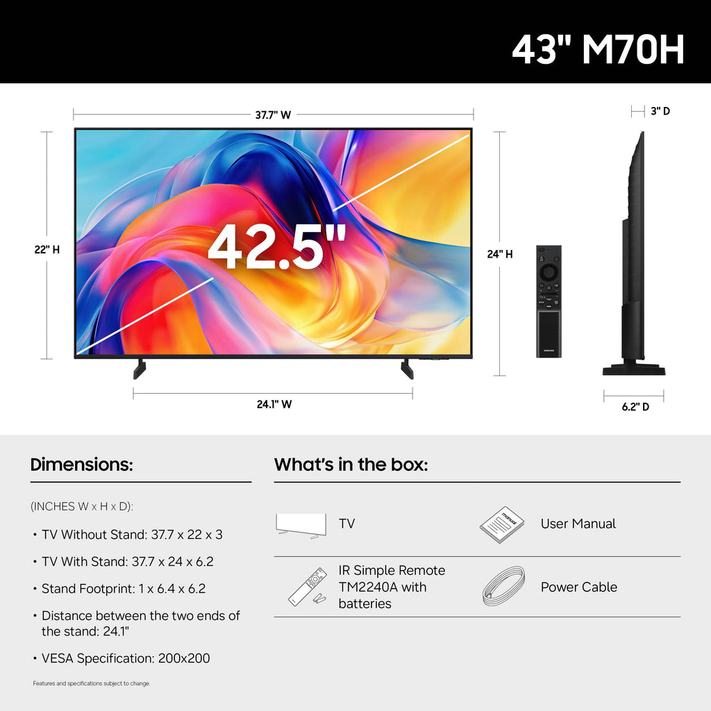43-Inch Mini LED 4K Smart TV J817878