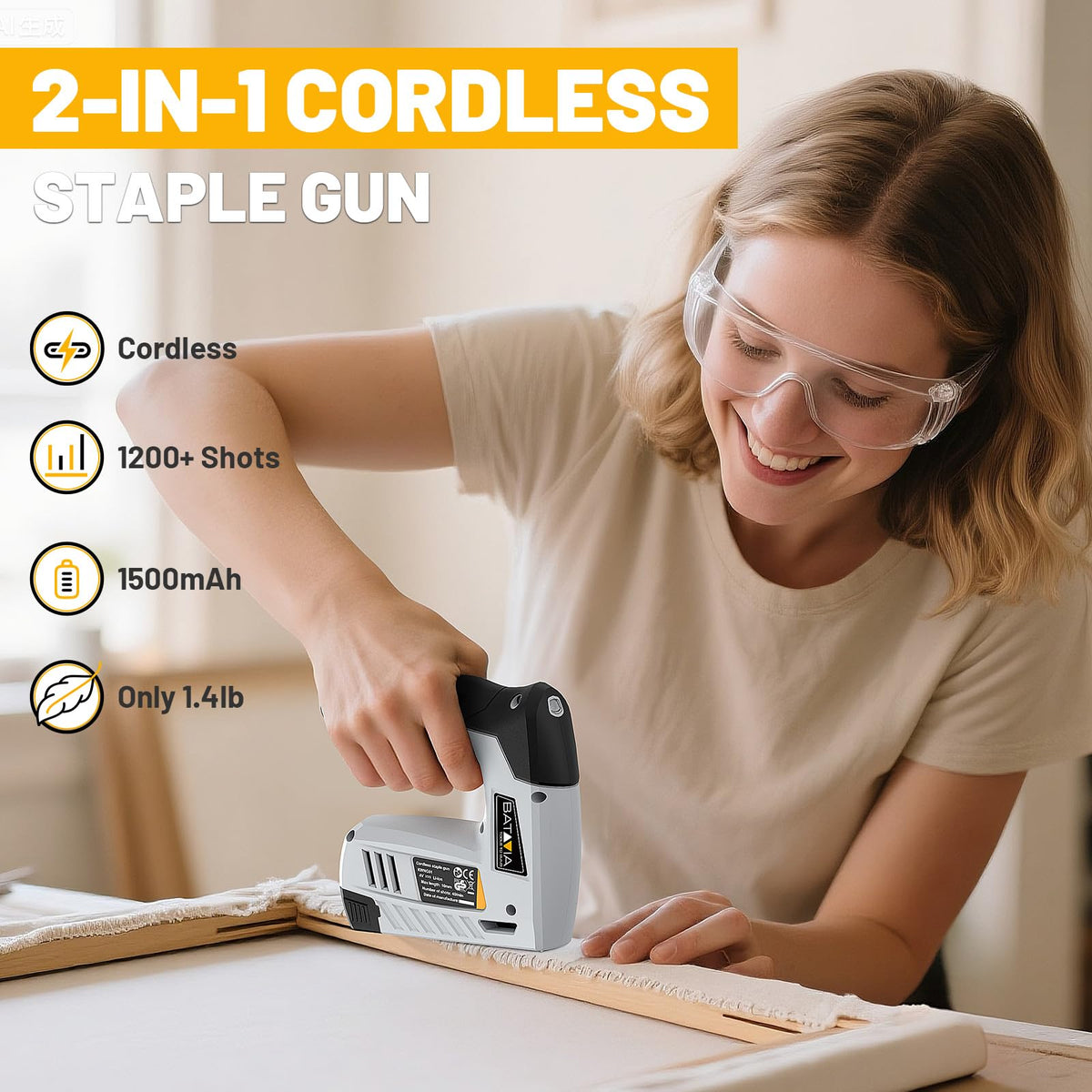 Cordless 2-in-1 Staple Gun & Brad Nailer Kit V849