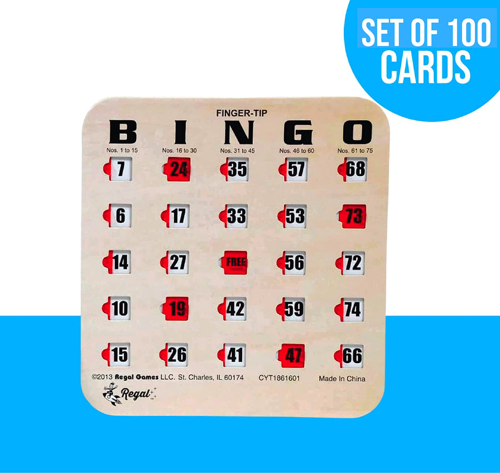 Large Print Reusable Bingo Cards 100 Pack H648