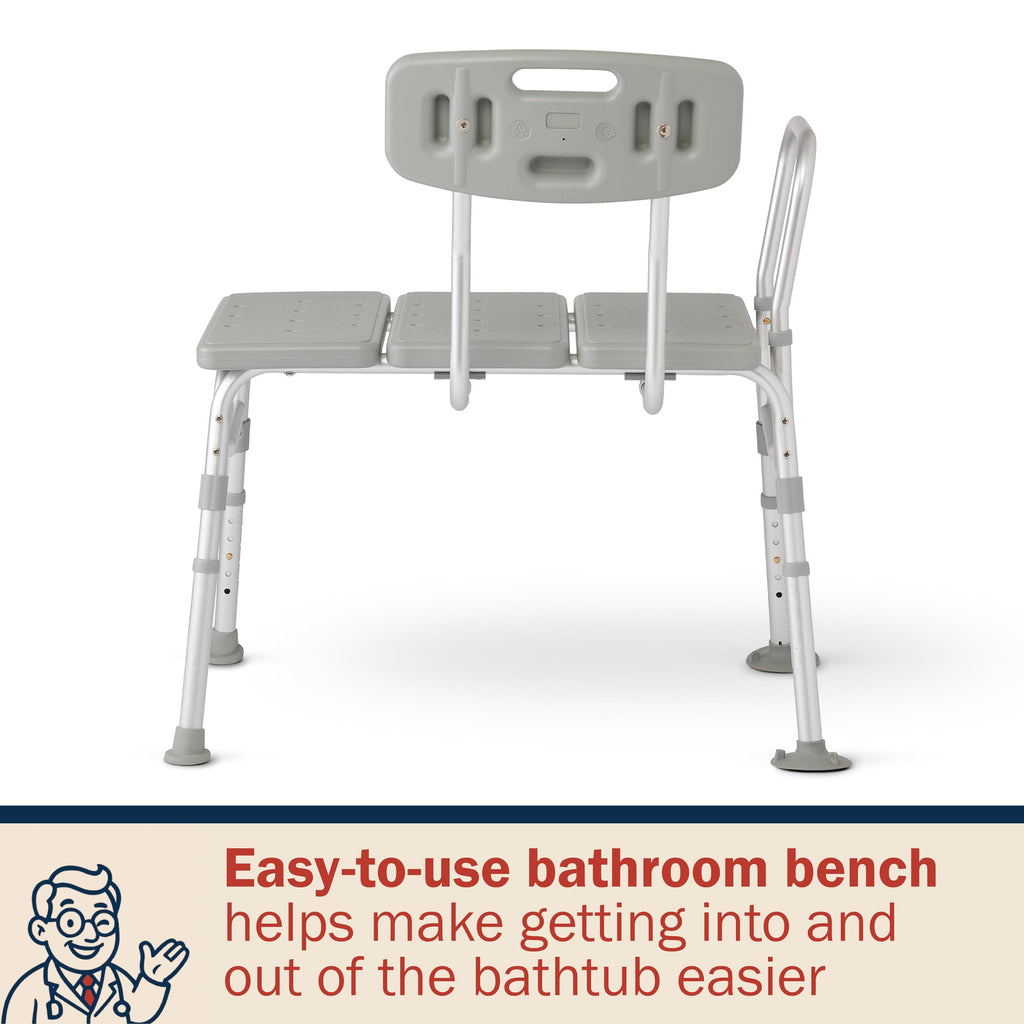 Tub Transfer Bench 400 lb Capacity Bath & Shower Seat R243577