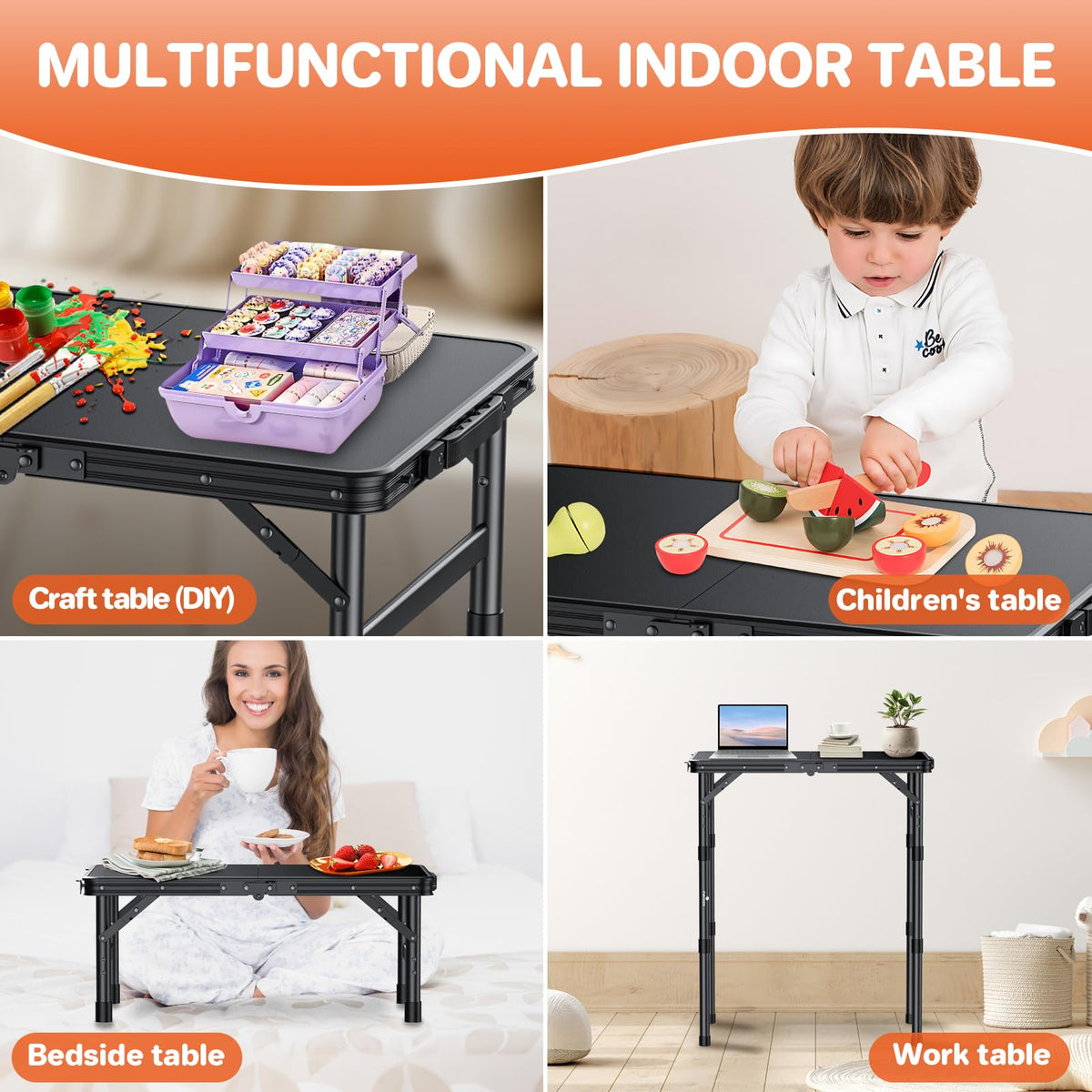 Waterproof Camping Tables with Plastic Tabletop X31682