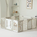 14 Panel Foldable Grey Baby Playpen T727