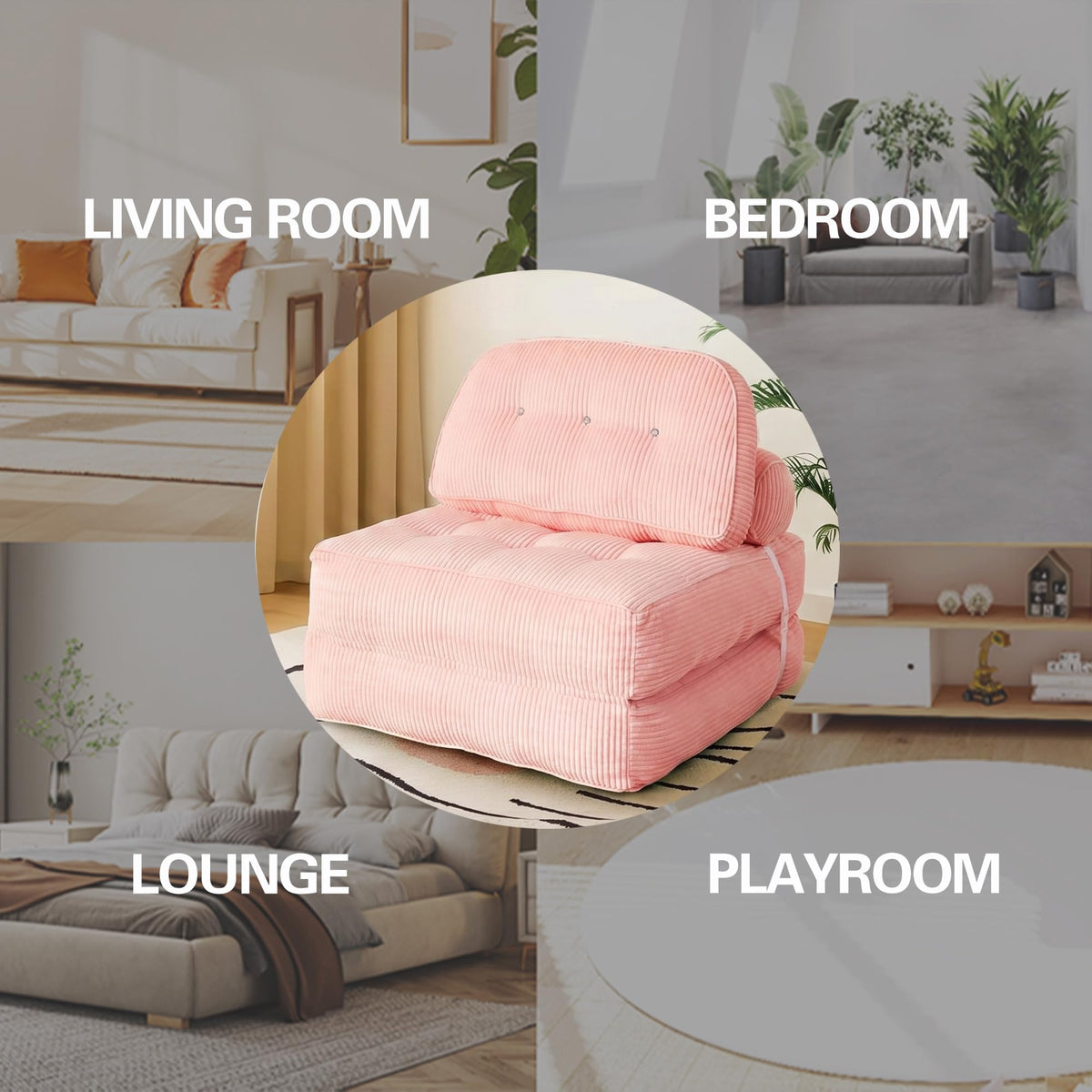 Convertible Futon Sofa Bed Chair M503