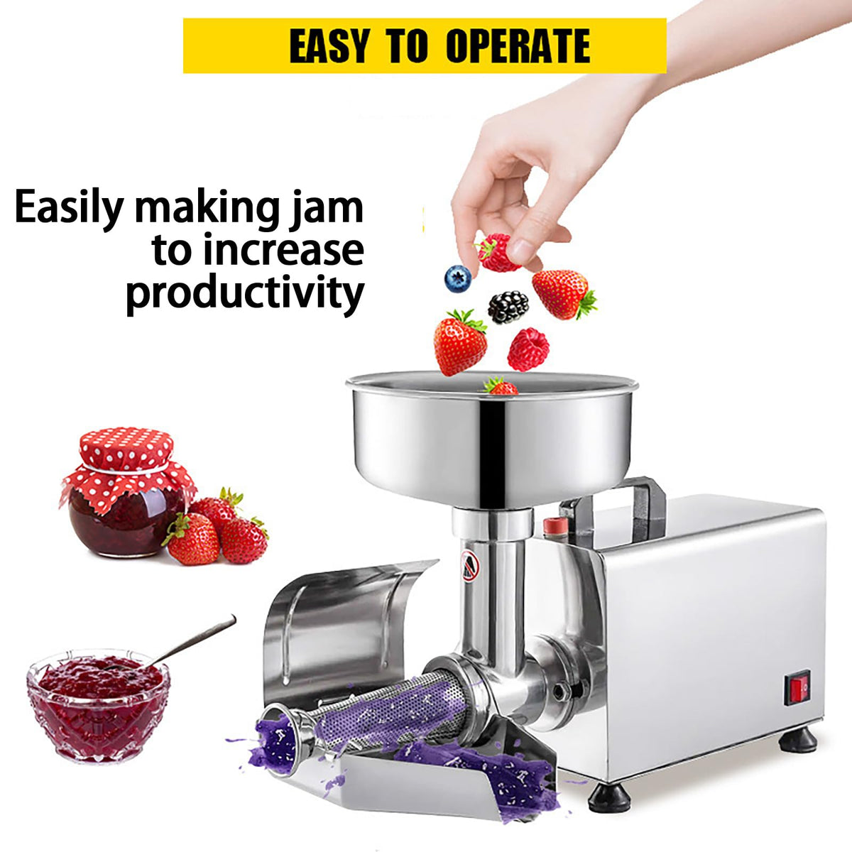 450W Stainless Steel Electric Tomato Strainer Machine B851