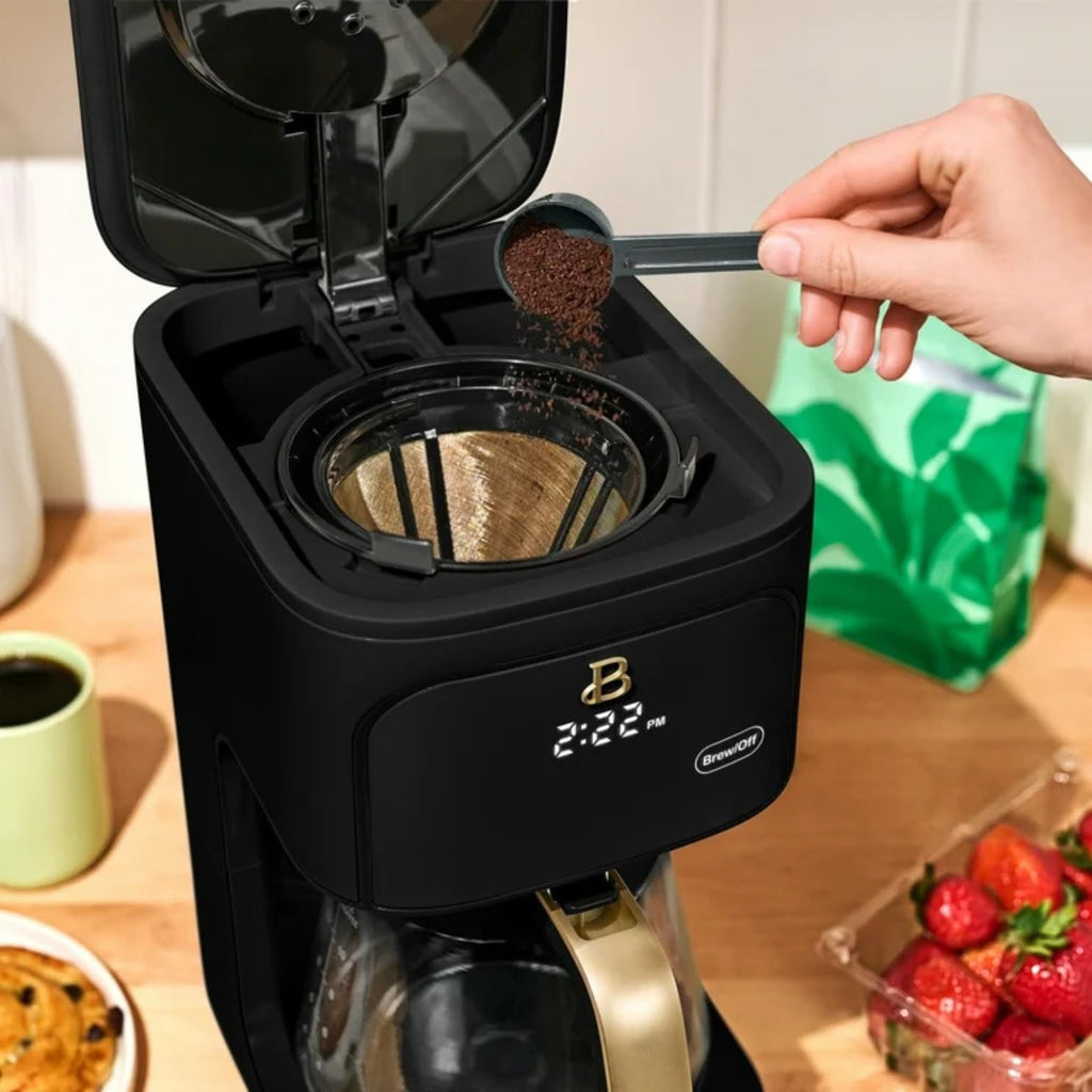 Programmable 12-Cup Drip Coffee Machine with Glass Carafe B956