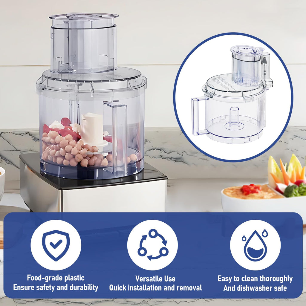 14-cup Food Processor Work Bowl Kit Replacement with Pusher T89277