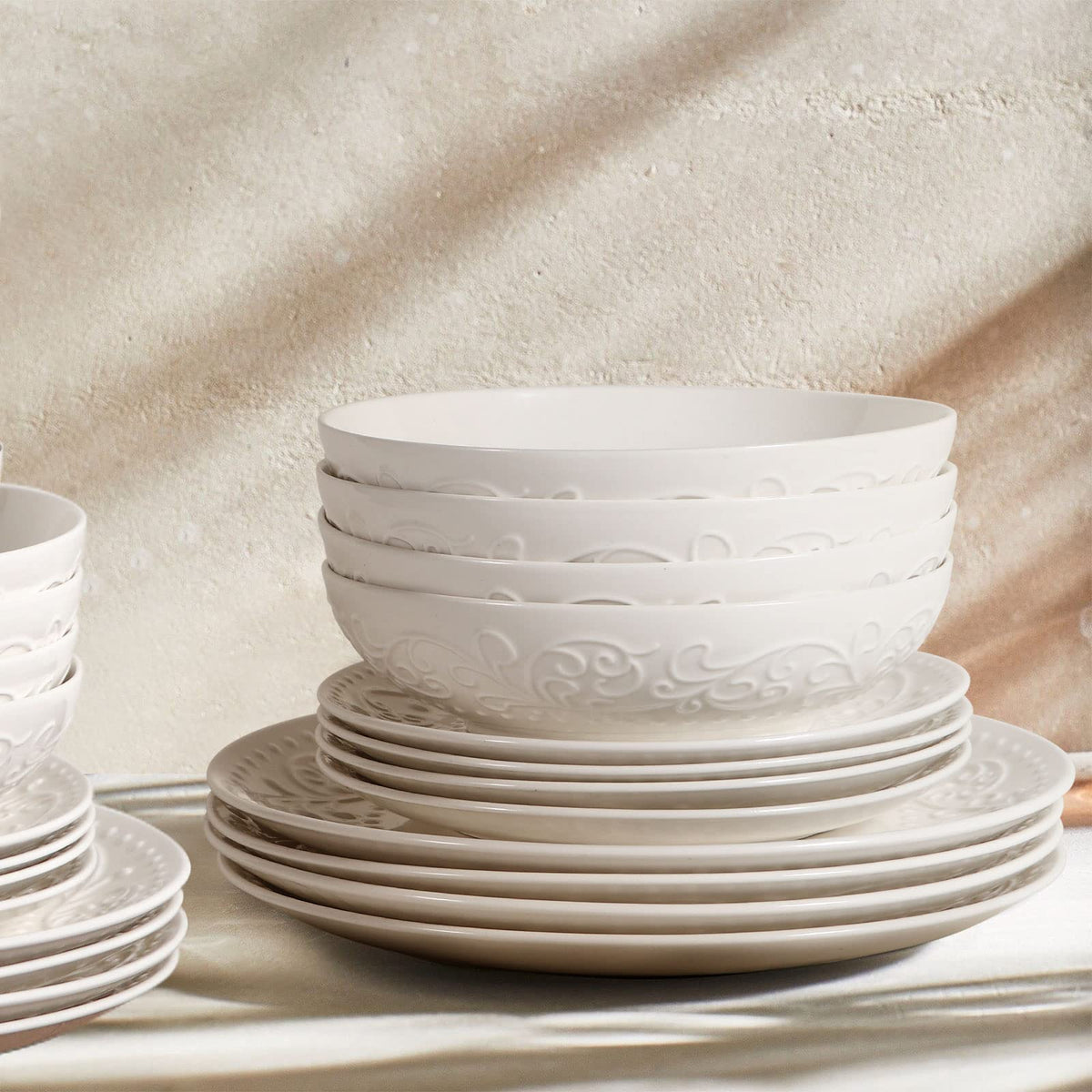 42oz Ceramic Ramen Bowl Set of 4 Q5648