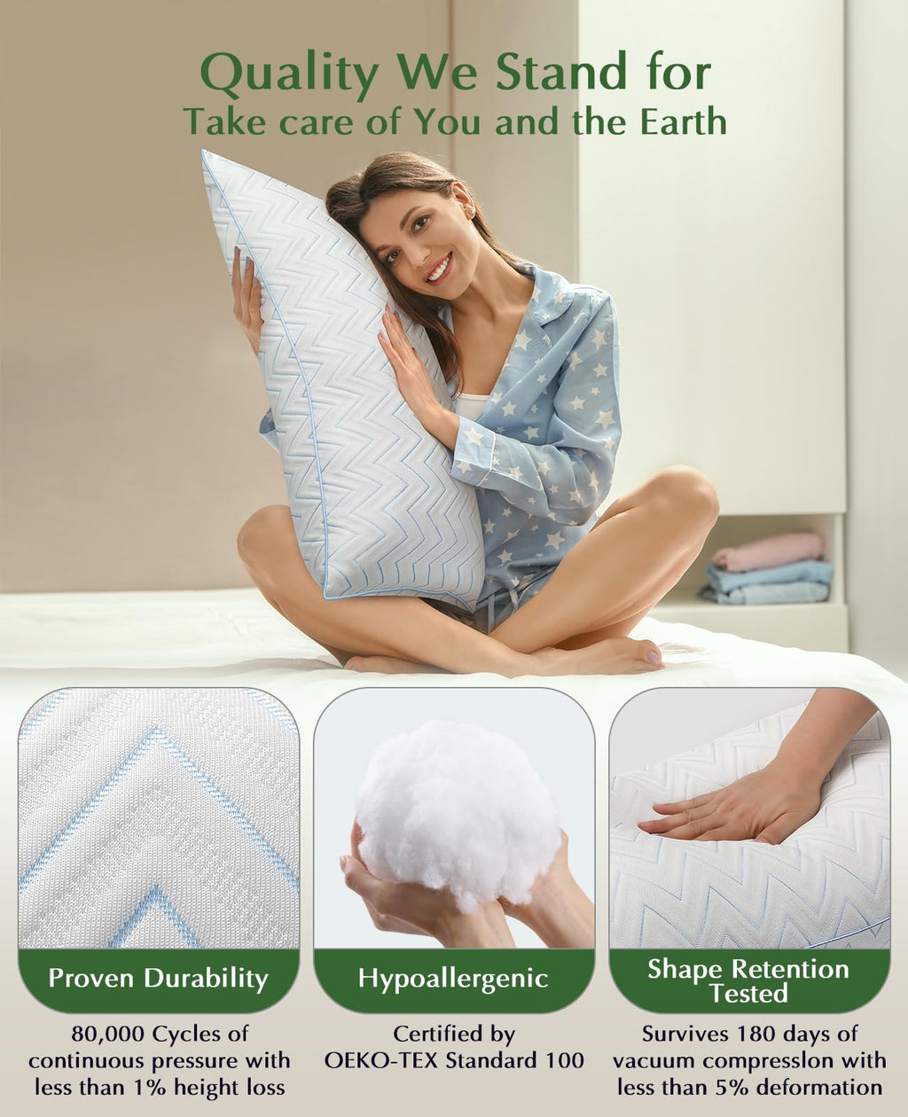 King Size Pillows Set of 2 Y2728