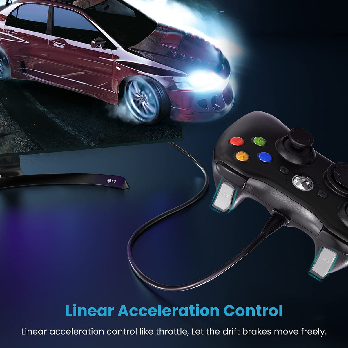 Wired Controller for Xbox 360 and PC G98703