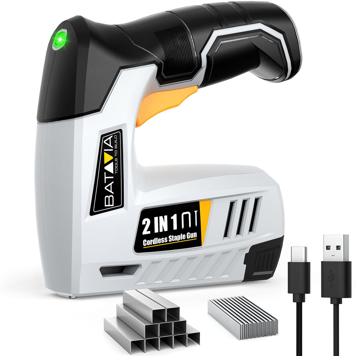 Cordless 2-in-1 Staple Gun & Brad Nailer Kit V849