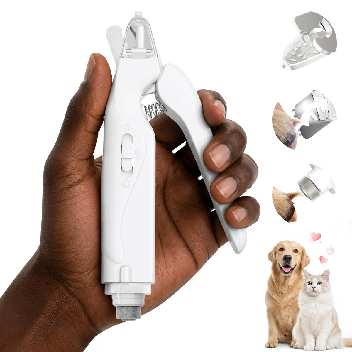 Dog Nail Clippers with Light and Dog Nail Grinder J9320