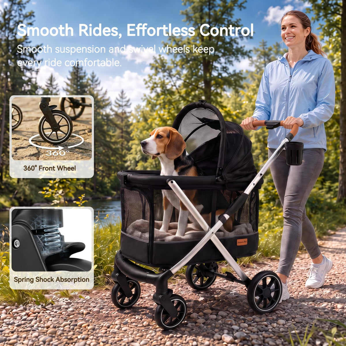 Lightweight Aluminum Dog Stroller M506484