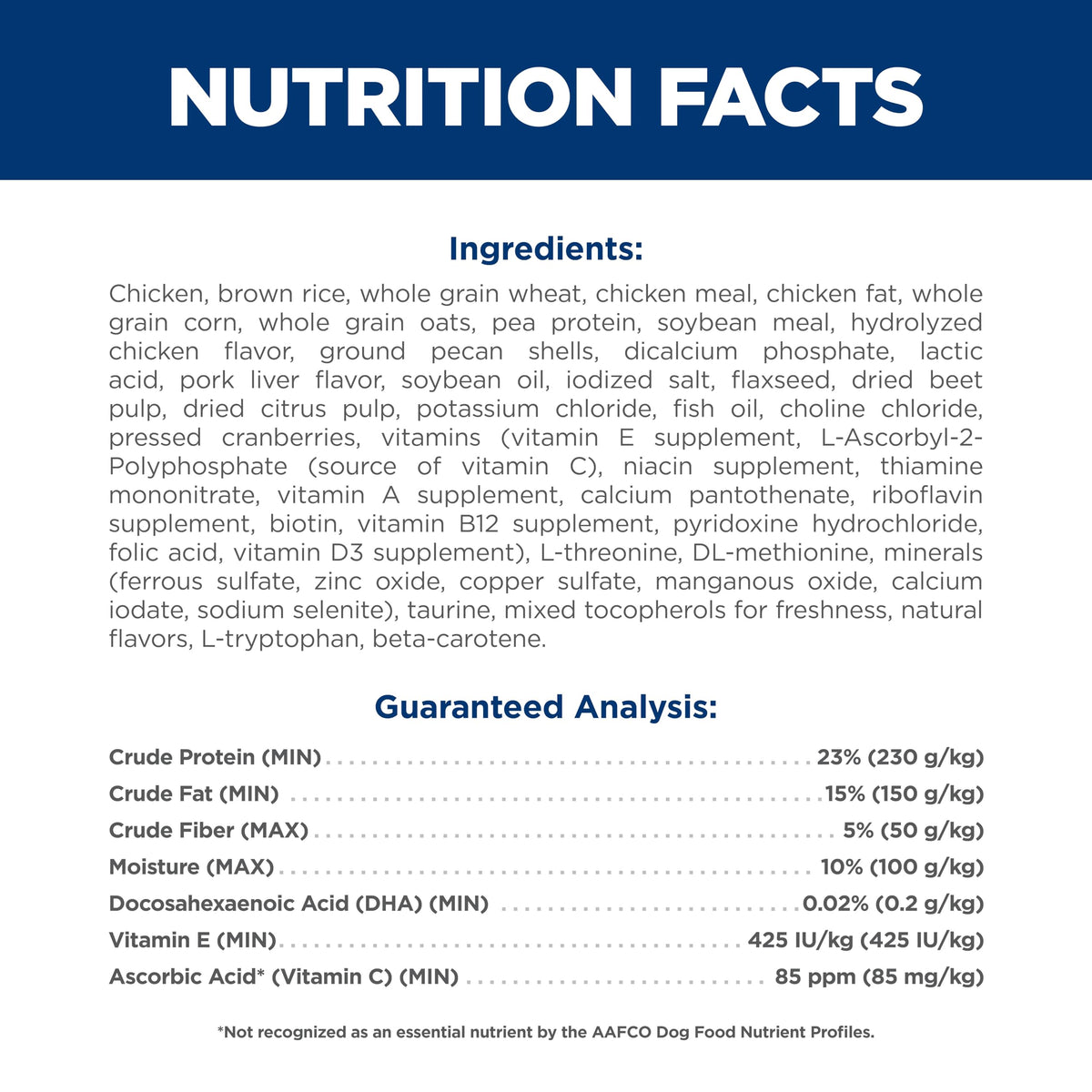 Dry Dog Food B6896