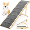 Foldable Dog Ramp with Platform 6 Adjustable Heights W731