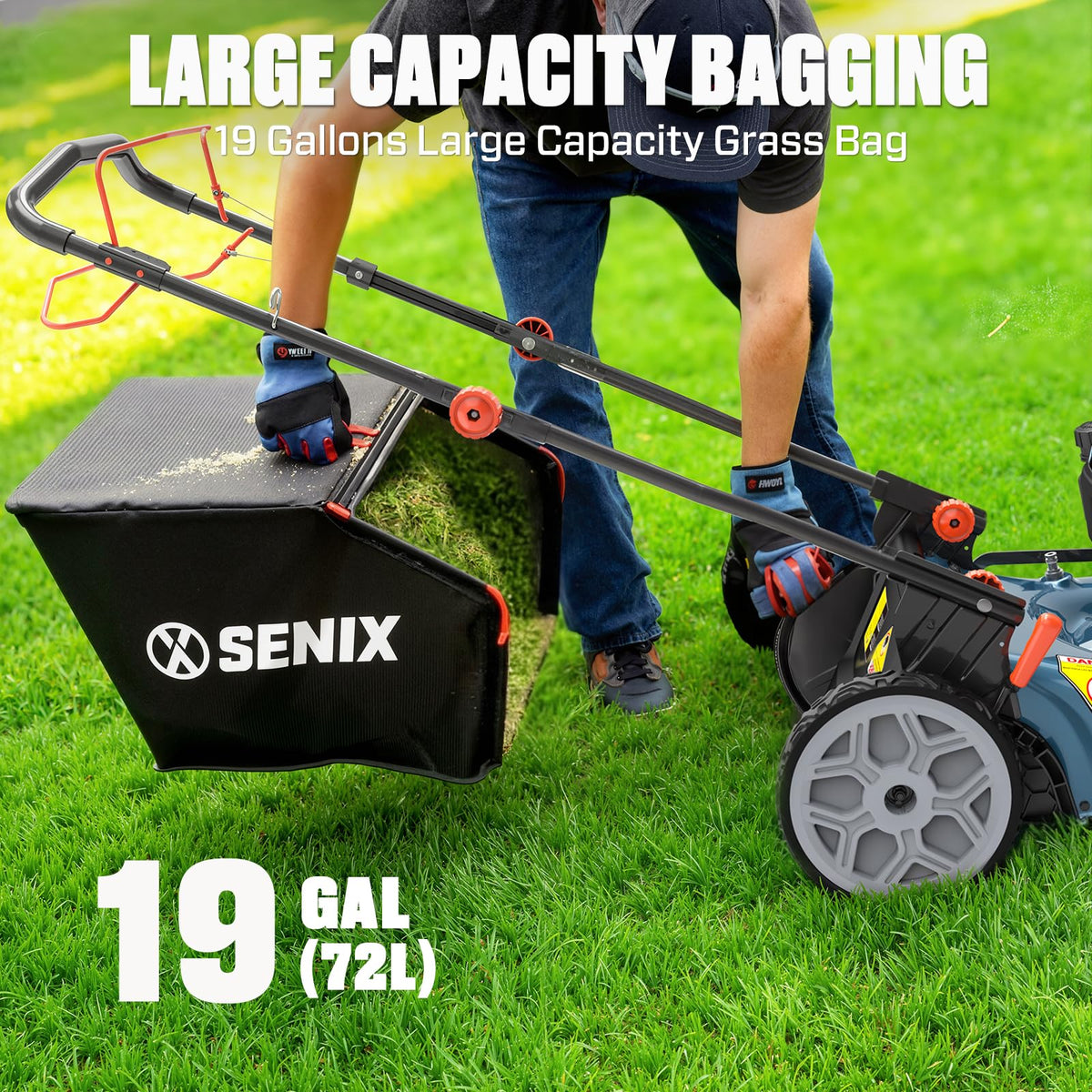 22" 3-in-1 Self Propelled Gas Lawn Mower X3613