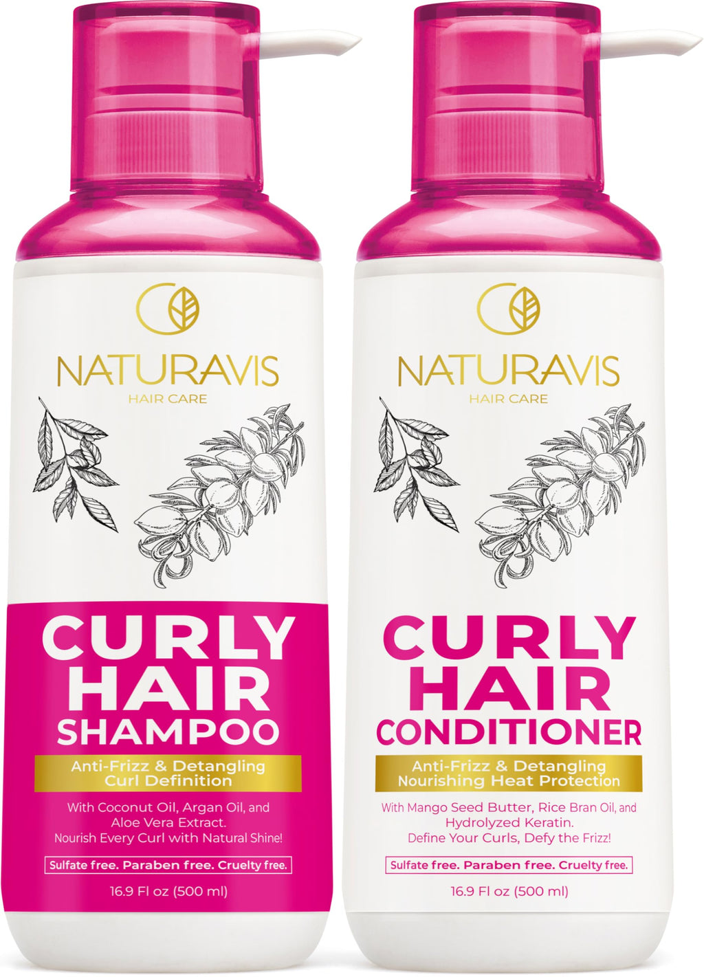 Curly Hair Shampoo and Conditioner Set and Mask V79635