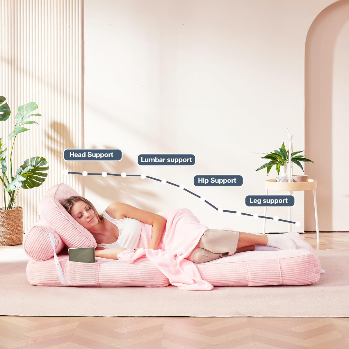 Convertible Futon Sofa Bed Chair M503