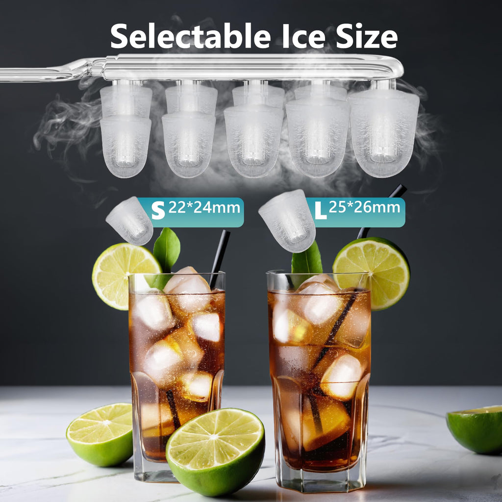Countertop Ice Maker with Ice Scoop and Basket H548834