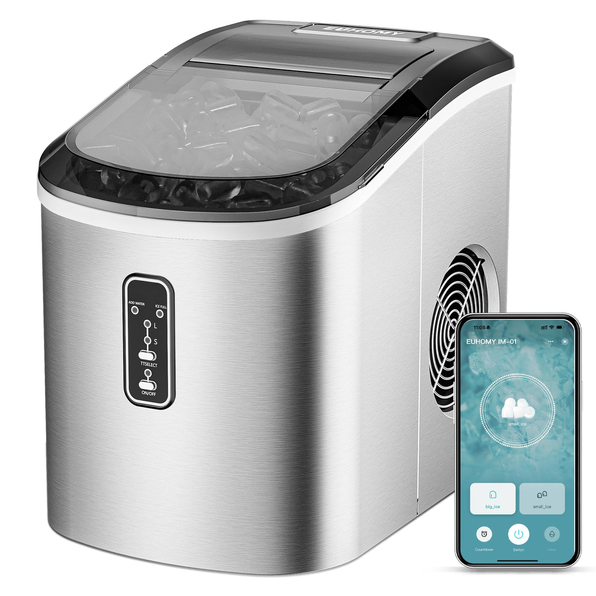 Countertop Ice Maker with Ice Scoop and Basket H548834