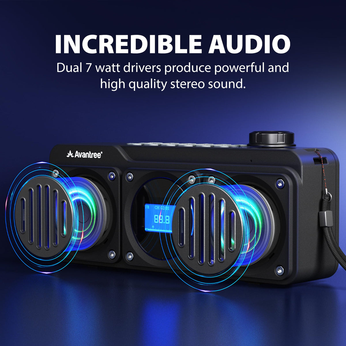 Portable FM Radio & Bluetooth Speaker B229