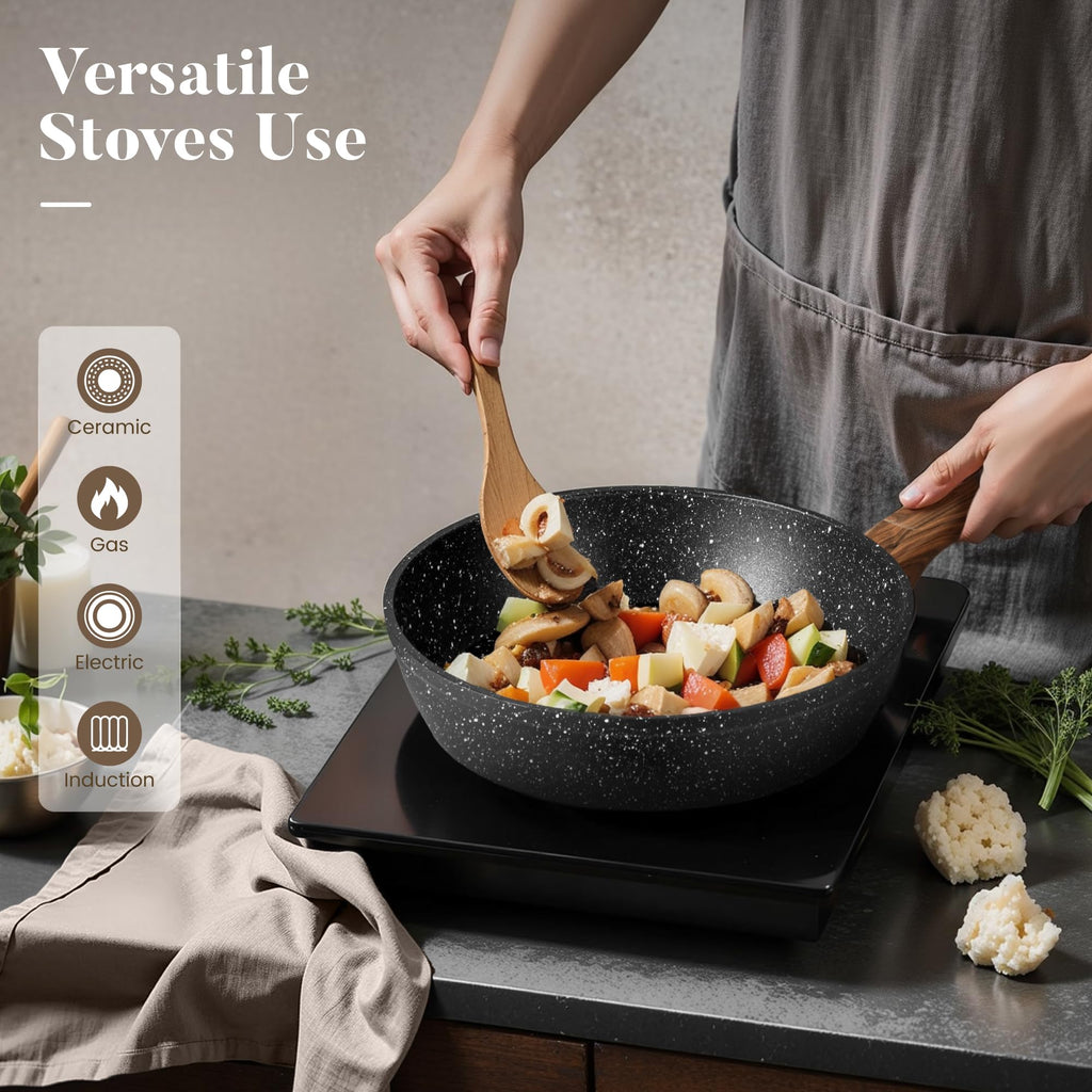 12 Pcs Non Stick Induction Cookware Set Z179