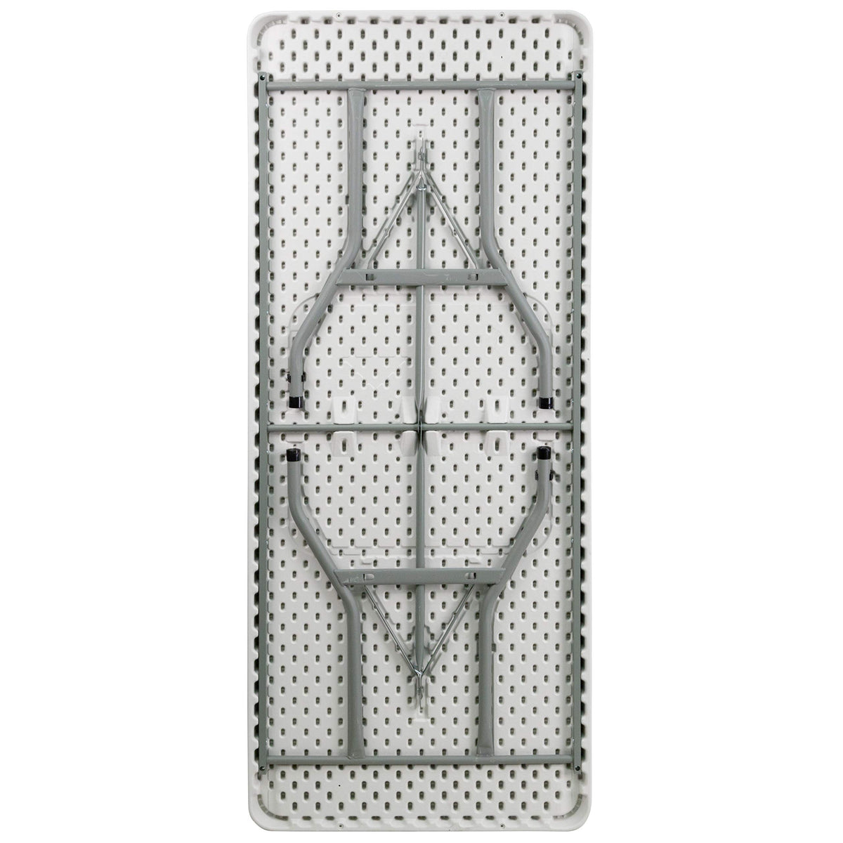 6-Foot Heavy Duty Plastic Folding Table with Carrying Handles Y604636