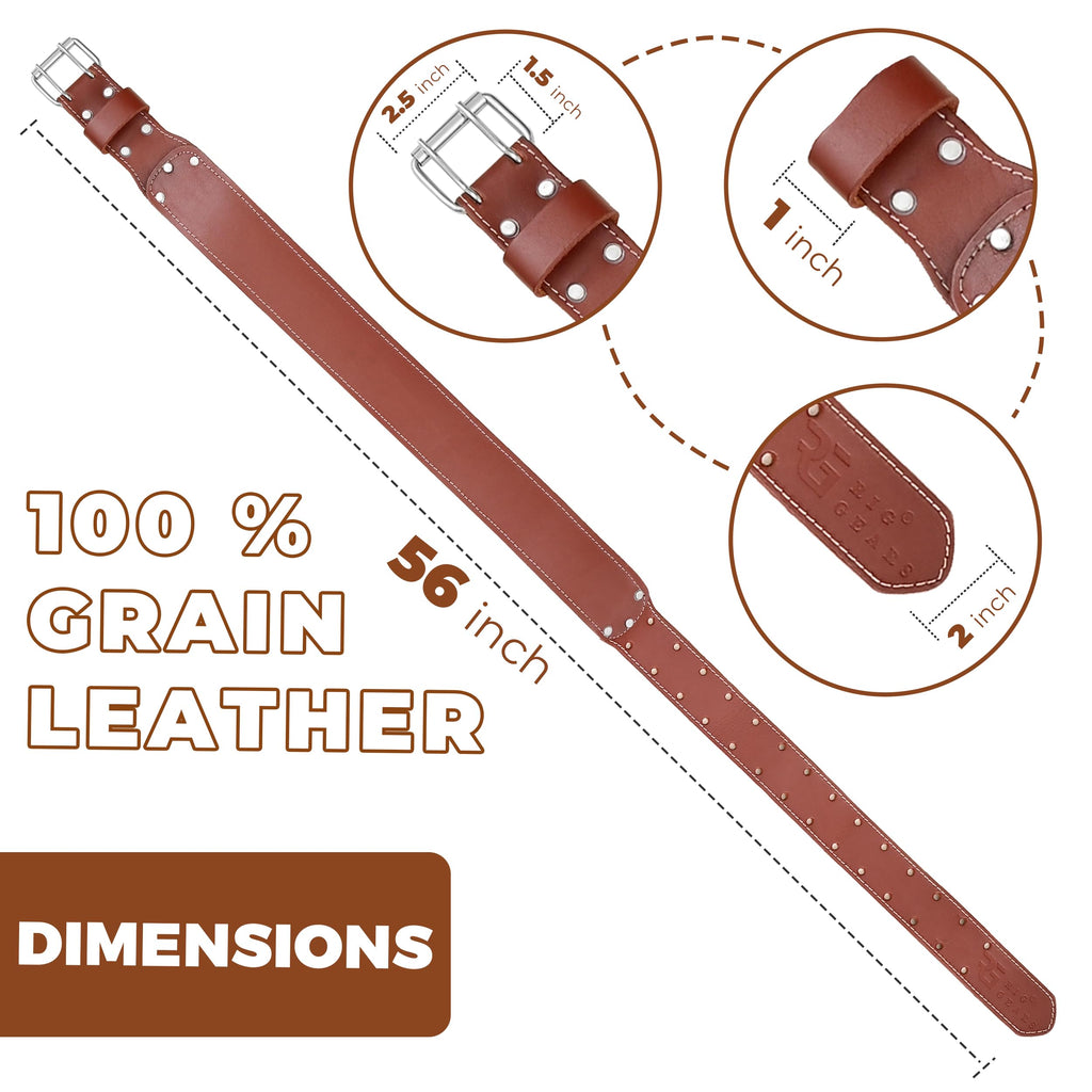 Leather Tool Belt 3 Inch 34" to 49" M58547