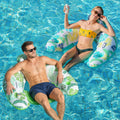 2 Pack Inflatable Pool Float Chair with Cup Holder D16633